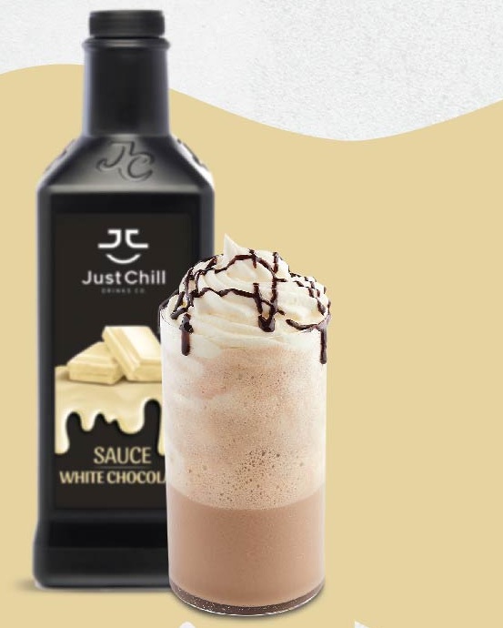 White Chocolate Mocha Frappé recipe with Just Chill products