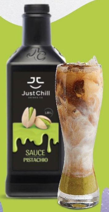 Pistachio Ice Latte recipe with Just Chill products