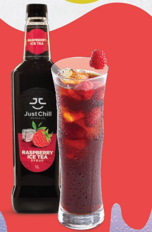 Raspberry Ice Tea recipe with Just Chill products