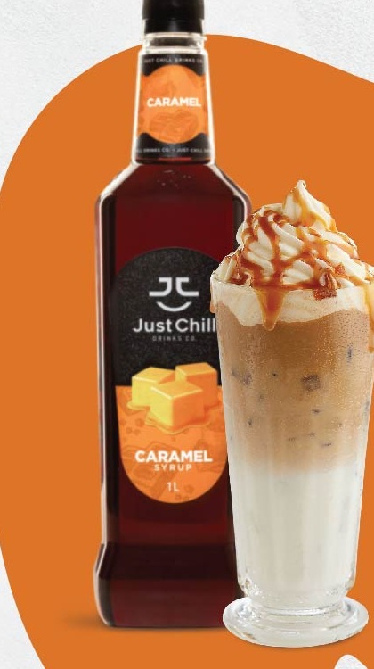 Iced Caramel Macchiato recipe with Just Chill products